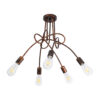 LEDTM® PAULELI 01564 Μοντέρνο Φωτιστικό Οροφής με Ντουί 5 x E27 AC 220-240V IP20 - Χάλκινο - Μ80 x Π80 x Υ40cm - Image 5