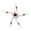 LEDTM® PAULELI 01564 Μοντέρνο Φωτιστικό Οροφής με Ντουί 5 x E27 AC 220-240V IP20 - Χάλκινο - Μ80 x Π80 x Υ40cm - Image 6