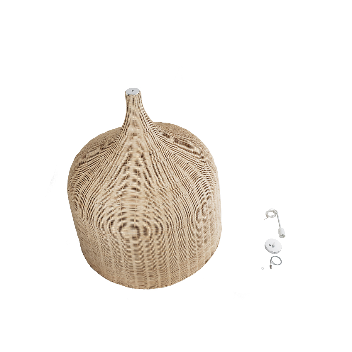 LEDTM® BAHAMAS 01570 Boho Κρεμαστό Φωτιστικό Οροφής με Ντουί 1 x E27 AC 220-240V IP20 - Μπεζ - Μ90 x Π90 x Y70cm - Image 11