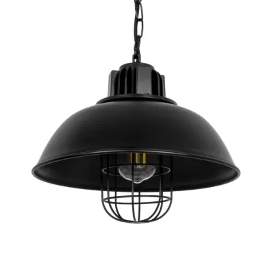 LEDTM® HARROW 01571 Vintage Κρεμαστό Φωτιστικό Οροφής με Ντουί 1 x E27 AC 220-240V IP20 - Μαύρο - Μ33 x Π33 x Υ32cm