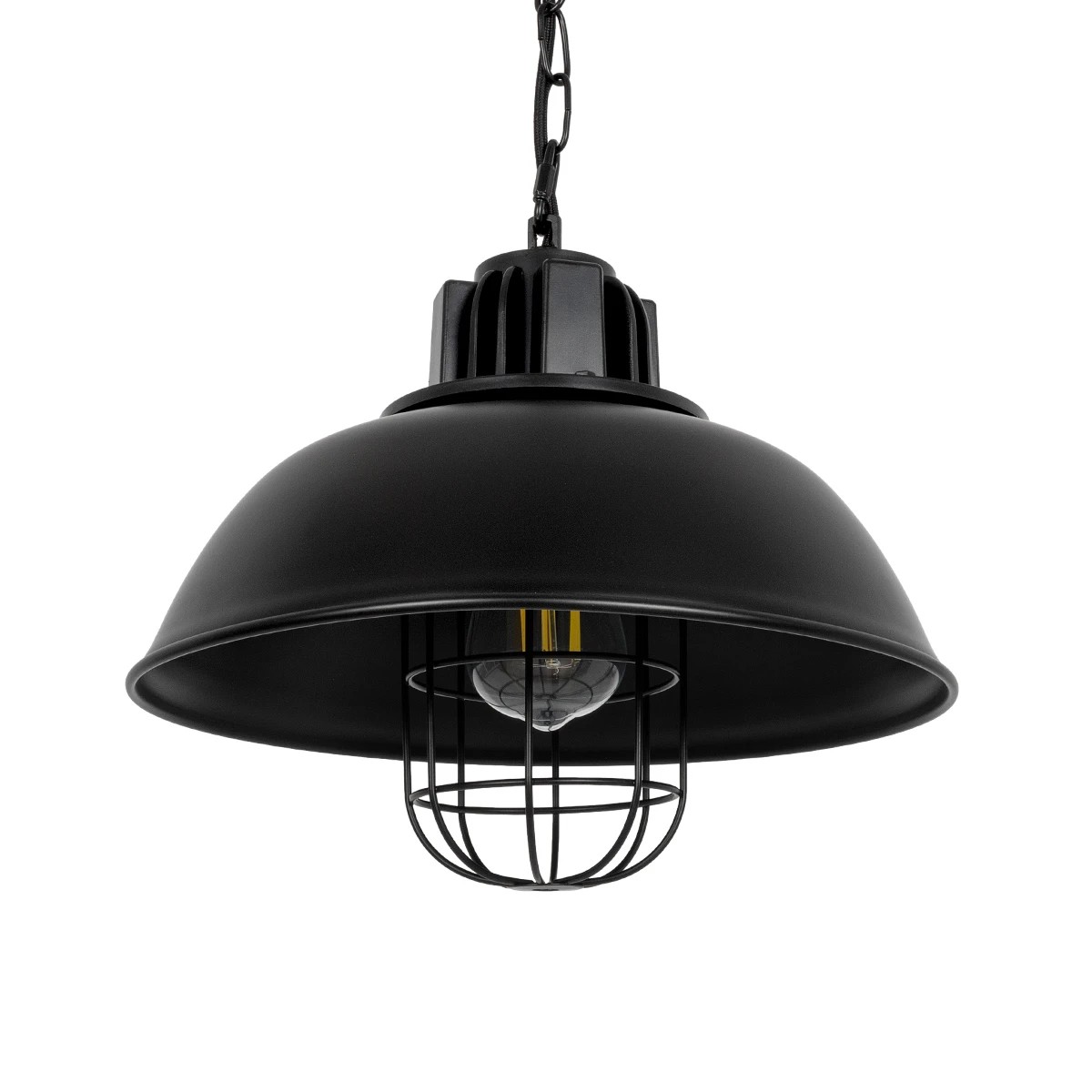 LEDTM® HARROW 01571 Vintage Κρεμαστό Φωτιστικό Οροφής με Ντουί 1 x E27 AC 220-240V IP20 - Μαύρο - Μ33 x Π33 x Υ32cm