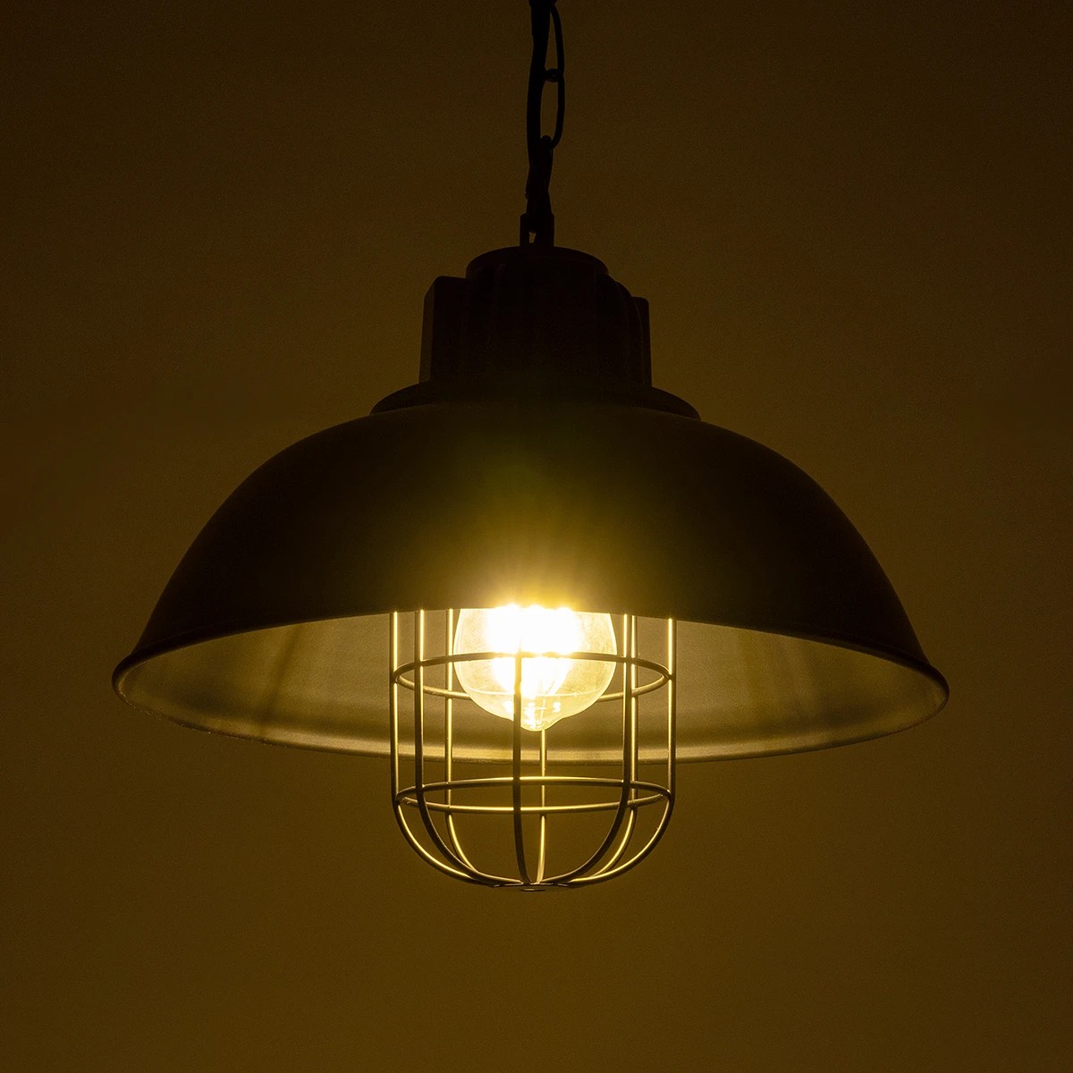 LEDTM® HARROW 01571 Vintage Κρεμαστό Φωτιστικό Οροφής με Ντουί 1 x E27 AC 220-240V IP20 - Μαύρο - Μ33 x Π33 x Υ32cm - Image 3