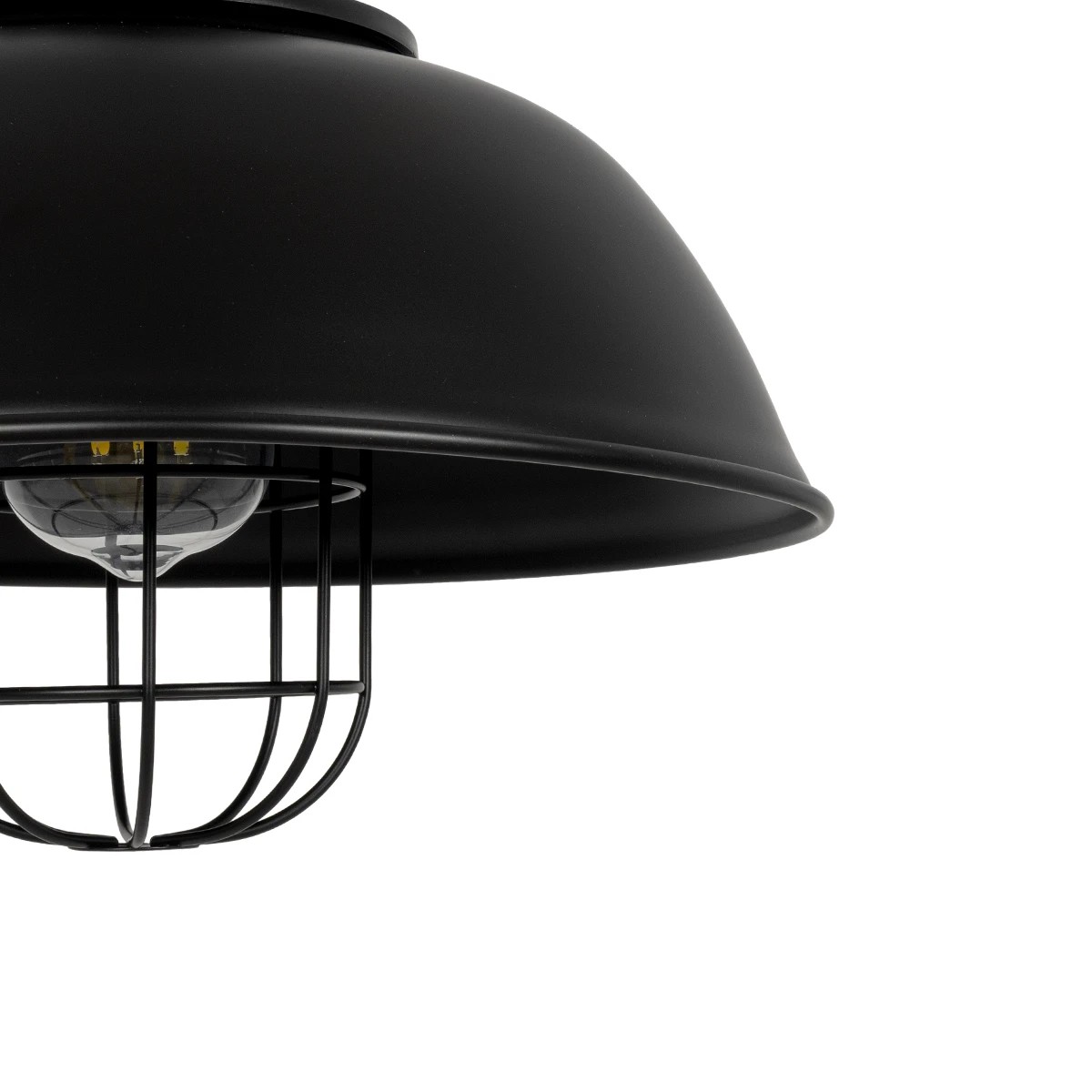 LEDTM® HARROW 01571 Vintage Κρεμαστό Φωτιστικό Οροφής με Ντουί 1 x E27 AC 220-240V IP20 - Μαύρο - Μ33 x Π33 x Υ32cm - Image 8