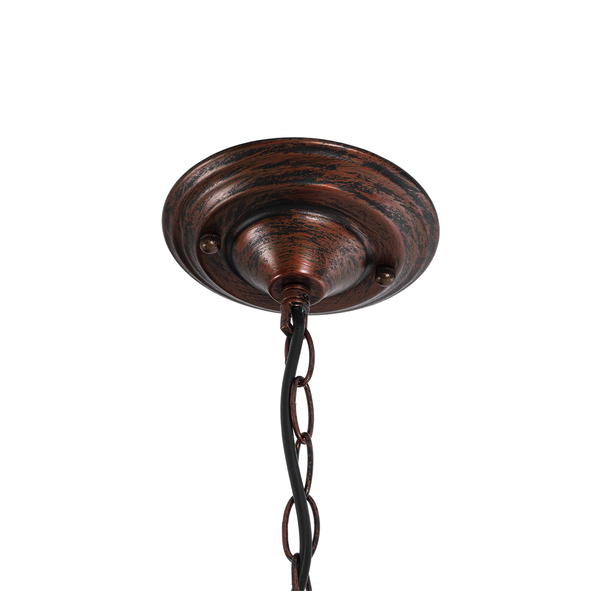 LEDTM® HARROW 01572 Vintage Κρεμαστό Φωτιστικό Οροφής με Ντουί 1 x E27 AC 220-240V IP20 - Χάλκινο - Μ33 x Π33 x Υ26cm - Image 11