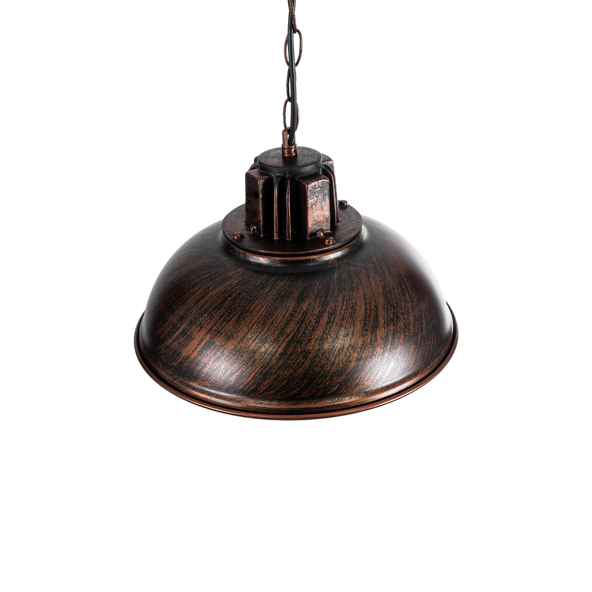 LEDTM® HARROW 01572 Vintage Κρεμαστό Φωτιστικό Οροφής με Ντουί 1 x E27 AC 220-240V IP20 - Χάλκινο - Μ33 x Π33 x Υ26cm - Image 7