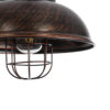LEDTM® HARROW 01572 Vintage Κρεμαστό Φωτιστικό Οροφής με Ντουί 1 x E27 AC 220-240V IP20 - Χάλκινο - Μ33 x Π33 x Υ26cm - Image 8