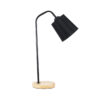 LEDTM® BARNABY 01573 Μοντέρνο Επιτραπέζιο Φωτιστικό Πορτατίφ με Ντουί 1 x E27 AC 220-240V IP20 - Μαύρο & Μπεζ - Μ15 x Π33 x Υ50cm - Image 4