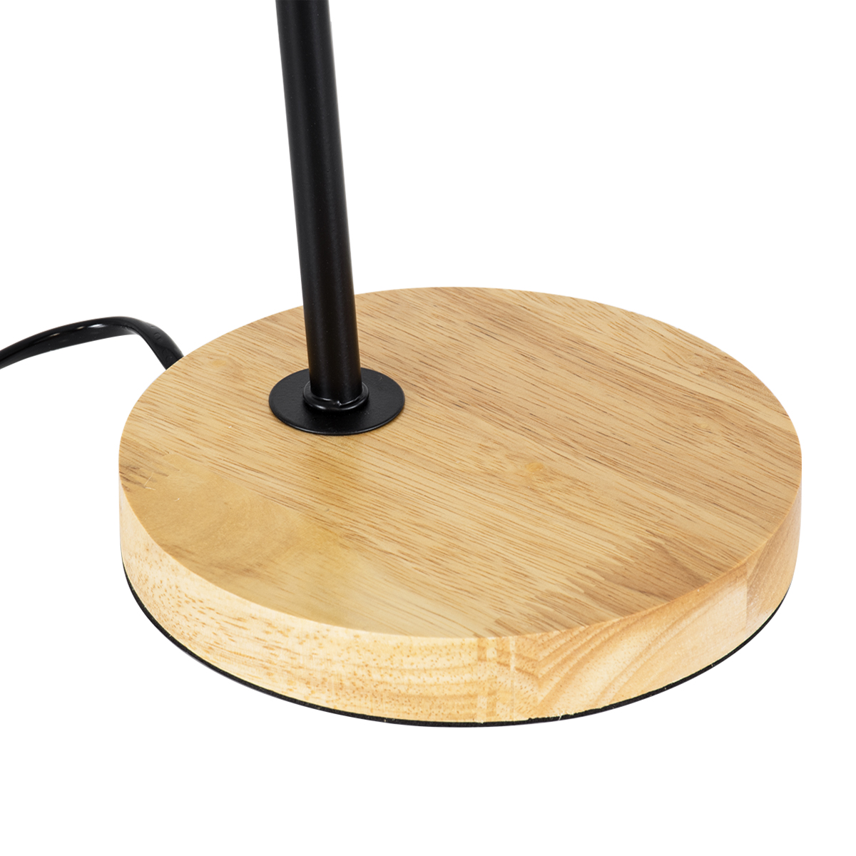 LEDTM® BARNABY 01573 Μοντέρνο Επιτραπέζιο Φωτιστικό Πορτατίφ με Ντουί 1 x E27 AC 220-240V IP20 - Μαύρο & Μπεζ - Μ15 x Π33 x Υ50cm - Image 7