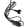 LEDTM® BARNABY 01573 Μοντέρνο Επιτραπέζιο Φωτιστικό Πορτατίφ με Ντουί 1 x E27 AC 220-240V IP20 - Μαύρο & Μπεζ - Μ15 x Π33 x Υ50cm - Image 9