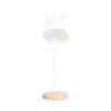 LEDTM® RIBBON 01574 Μοντέρνο Επιτραπέζιο Φωτιστικό Πορτατίφ με Ντουί 1 x E27 AC 220-240V IP20 - Λευκό & Μπεζ - Μ15 x Π30 x Υ49cm - Image 5