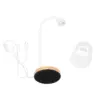 LEDTM® RIBBON 01574 Μοντέρνο Επιτραπέζιο Φωτιστικό Πορτατίφ με Ντουί 1 x E27 AC 220-240V IP20 - Λευκό & Μπεζ - Μ15 x Π30 x Υ49cm - Image 8