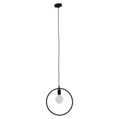 Alternative view of LEDTM® OMICRON 01578 Μοντέρνο Κρεμαστό Φωτιστικό Οροφής με Ντουί 1 x E27 AC 220-240V IP20 - Μαύρο - Μ33 x Π4 x Υ33cm