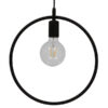 LEDTM® OMICRON 01578 Μοντέρνο Κρεμαστό Φωτιστικό Οροφής με Ντουί 1 x E27 AC 220-240V IP20 - Μαύρο - Μ33 x Π4 x Υ33cm - Image 4
