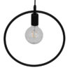LEDTM® OMICRON 01578 Μοντέρνο Κρεμαστό Φωτιστικό Οροφής με Ντουί 1 x E27 AC 220-240V IP20 - Μαύρο - Μ33 x Π4 x Υ33cm - Image 5