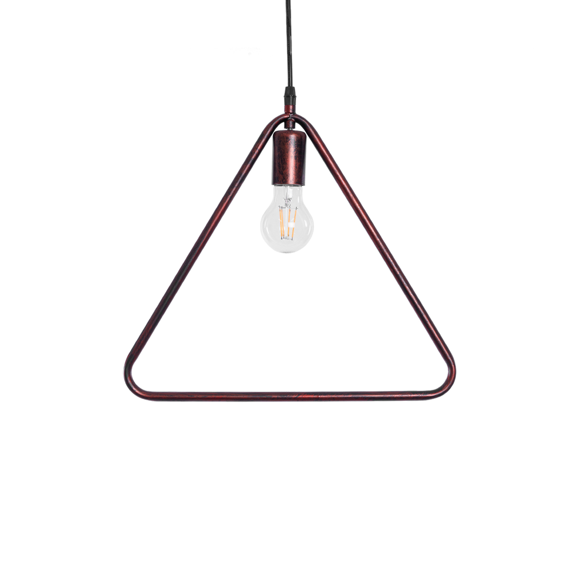 LEDTM® DELTA 01581 Μοντέρνο Κρεμαστό Φωτιστικό Οροφής με Ντουί 1 x E27 AC 220-240V IP20 - Χάλκινο - Μ37 x Π4 x Υ33cm - Image 2