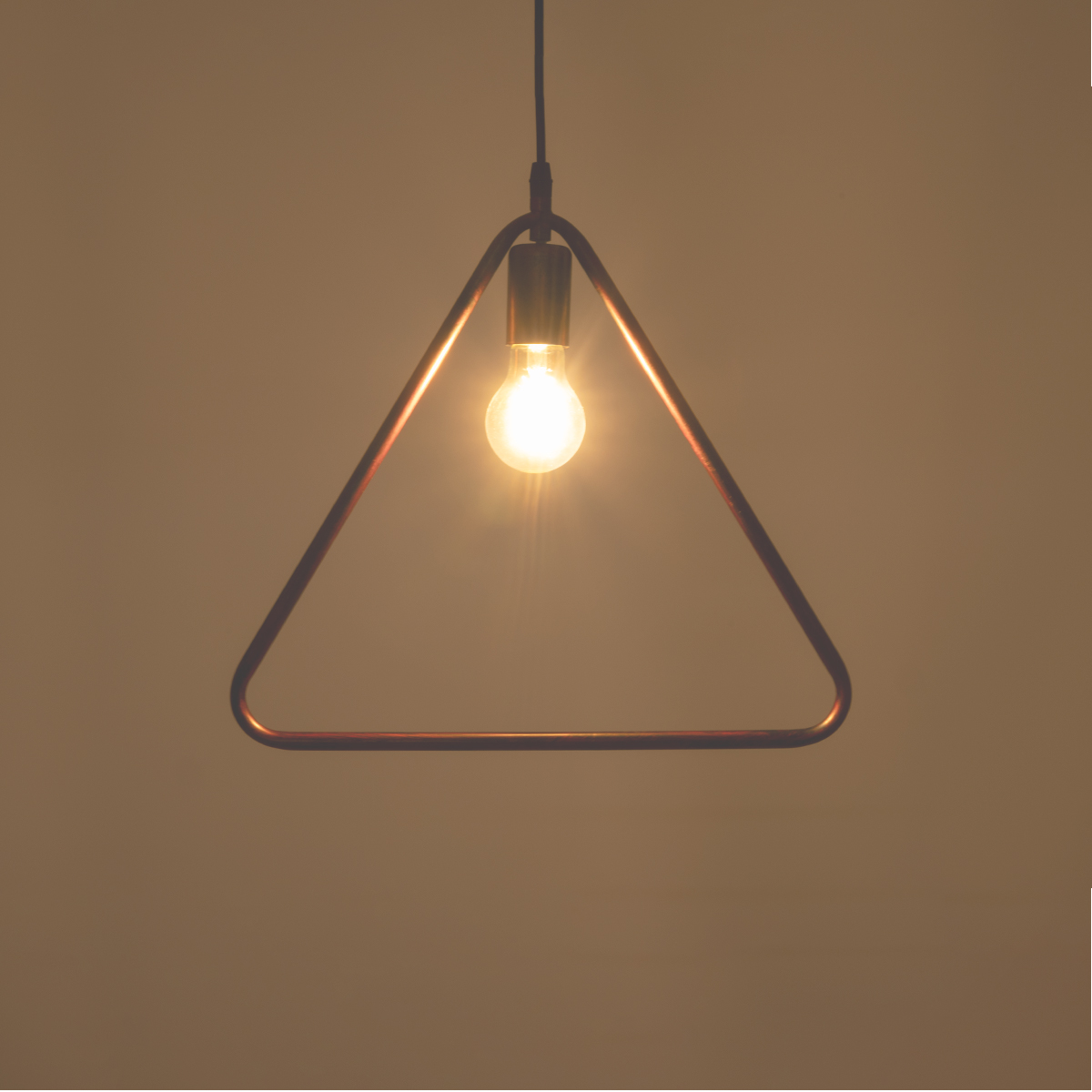 LEDTM® DELTA 01581 Μοντέρνο Κρεμαστό Φωτιστικό Οροφής με Ντουί 1 x E27 AC 220-240V IP20 - Χάλκινο - Μ37 x Π4 x Υ33cm - Image 3