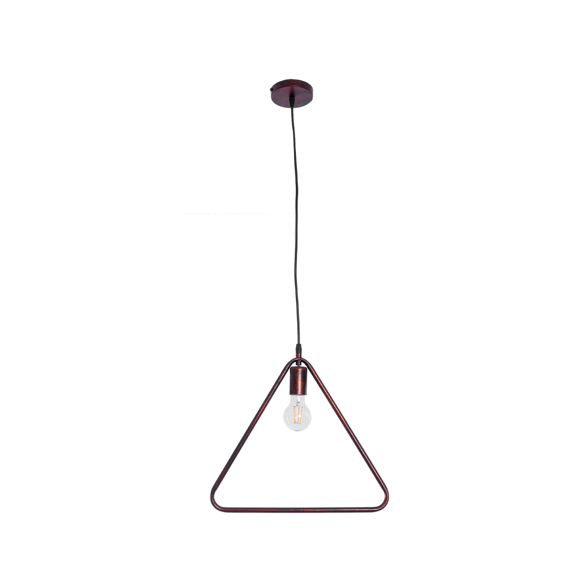 LEDTM® DELTA 01581 Μοντέρνο Κρεμαστό Φωτιστικό Οροφής με Ντουί 1 x E27 AC 220-240V IP20 - Χάλκινο - Μ37 x Π4 x Υ33cm - Image 4