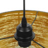 LEDTM® ACCADEMIA 01584 Μοντέρνο Κρεμαστό Φωτιστικό Οροφής με Ντουί 1 x E27 AC 220-240V IP20 - Μαύρο & Χρυσό - Μ35 x Π35 x Y25cm - Image 8