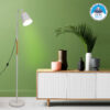 LEDTM® RIBBON 01586 Μοντέρνο Επιδαπέδιο Φωτιστικό με Ντουί 1 x E27 AC 220-240V IP20 - Λευκό & Μπεζ - Μ13 x Π13 x Υ164cm - Image 3