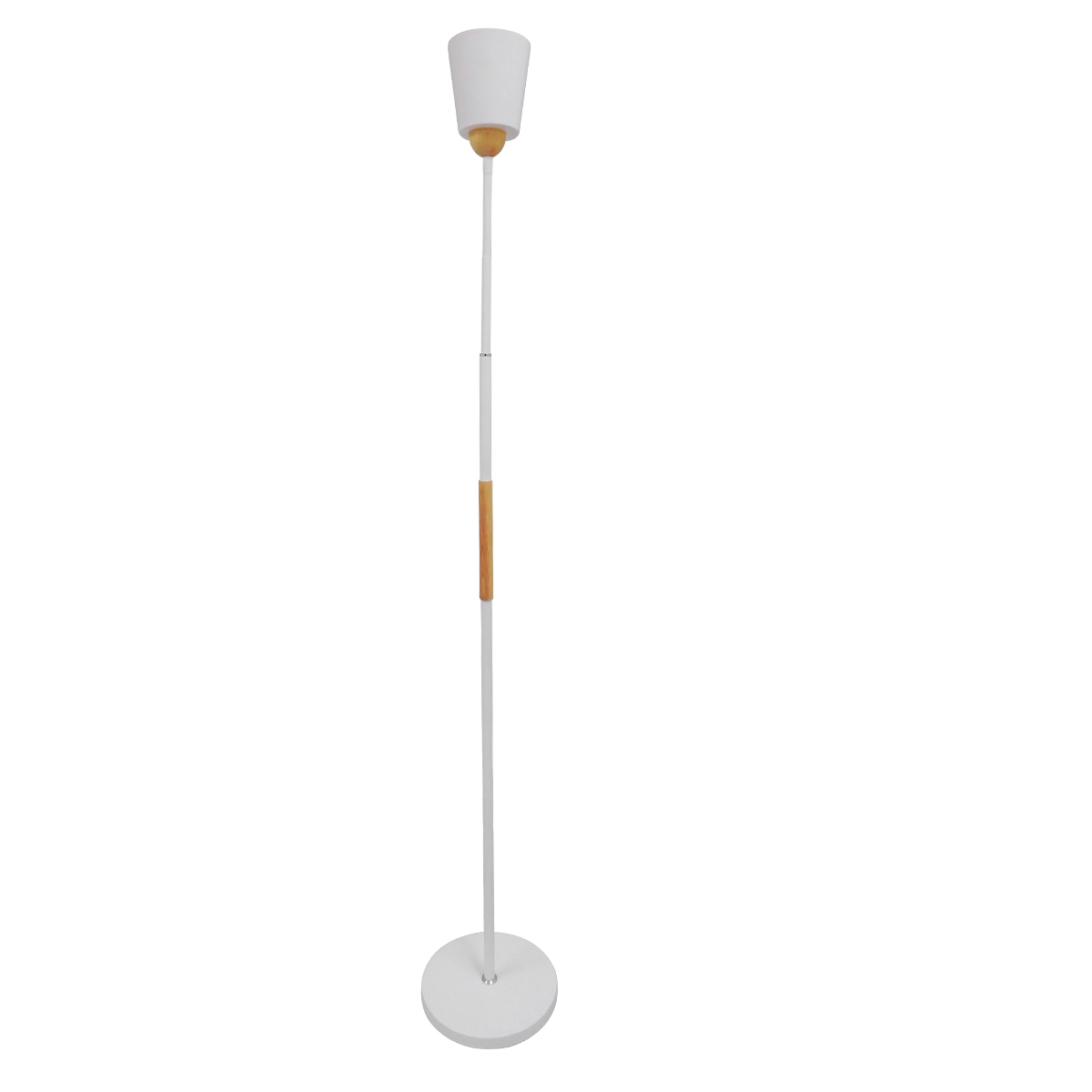 LEDTM® RIBBON 01586 Μοντέρνο Επιδαπέδιο Φωτιστικό με Ντουί 1 x E27 AC 220-240V IP20 - Λευκό & Μπεζ - Μ13 x Π13 x Υ164cm - Image 6