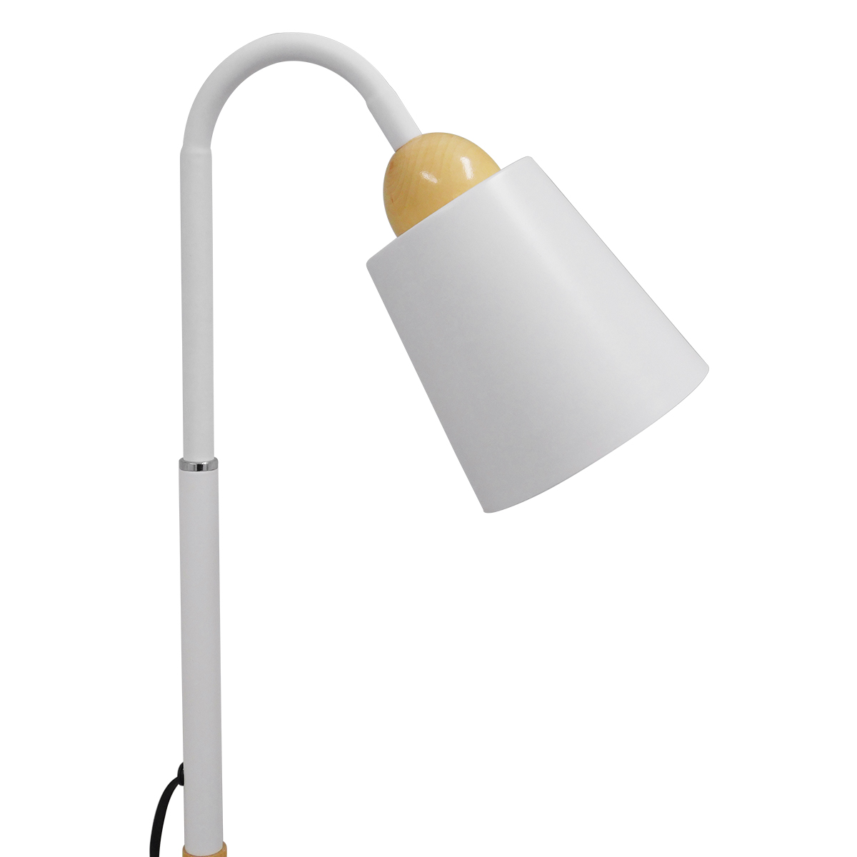 LEDTM® RIBBON 01586 Μοντέρνο Επιδαπέδιο Φωτιστικό με Ντουί 1 x E27 AC 220-240V IP20 - Λευκό & Μπεζ - Μ13 x Π13 x Υ164cm - Image 7