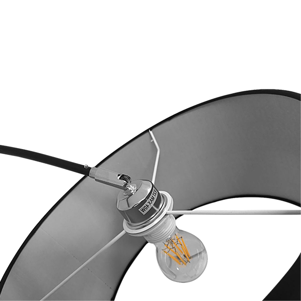 LEDTM® IMPERIAL 01587 Μοντέρνο Επιδαπέδιο Φωτιστικό με Ντουί 1 x E27 AC 220-240V IP20 - Μαύρο - Μ100 x Π34 x Υ187cm - Image 10