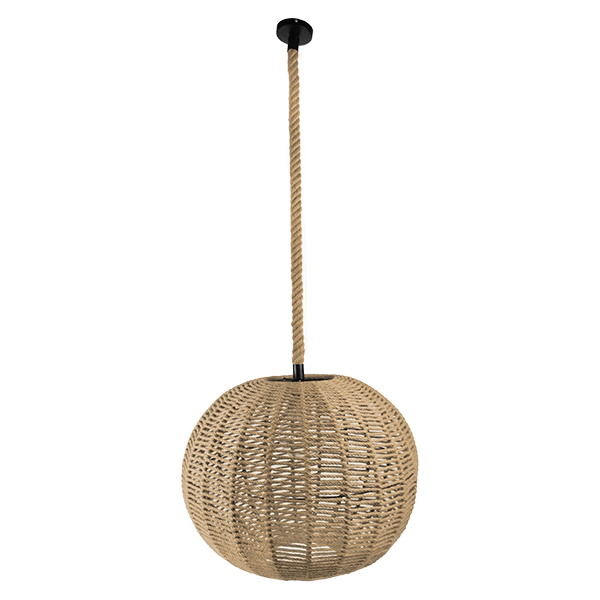 LEDTM® MANDALA 01593 Vintage Κρεμαστό Φωτιστικό Οροφής με Ντουί 1 x E27 AC 220-240V IP20 - Μπεζ - Μ60 x Π60 x Υ45cm - Image 2