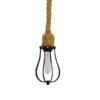 LEDTM® CAMBER 01594 Vintage Κρεμαστό Φωτιστικό Οροφής με Ντουί 1 x E27 AC 220-240V IP20 - Μαύρο & Μπεζ - Μ11 x Π11 x Υ25cm - Image 4
