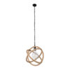 LEDTM® BALANCE 01596 Vintage Κρεμαστό Φωτιστικό Οροφής με Ντουί 1 x E27 AC 220-240V IP20 - Μαύρο & Μπεζ - Μ35 x Π35 x Υ36cm - Image 4