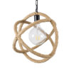 LEDTM® BALANCE 01596 Vintage Κρεμαστό Φωτιστικό Οροφής με Ντουί 1 x E27 AC 220-240V IP20 - Μαύρο & Μπεζ - Μ35 x Π35 x Υ36cm - Image 5