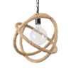 LEDTM® BALANCE 01596 Vintage Κρεμαστό Φωτιστικό Οροφής με Ντουί 1 x E27 AC 220-240V IP20 - Μαύρο & Μπεζ - Μ35 x Π35 x Υ36cm - Image 6