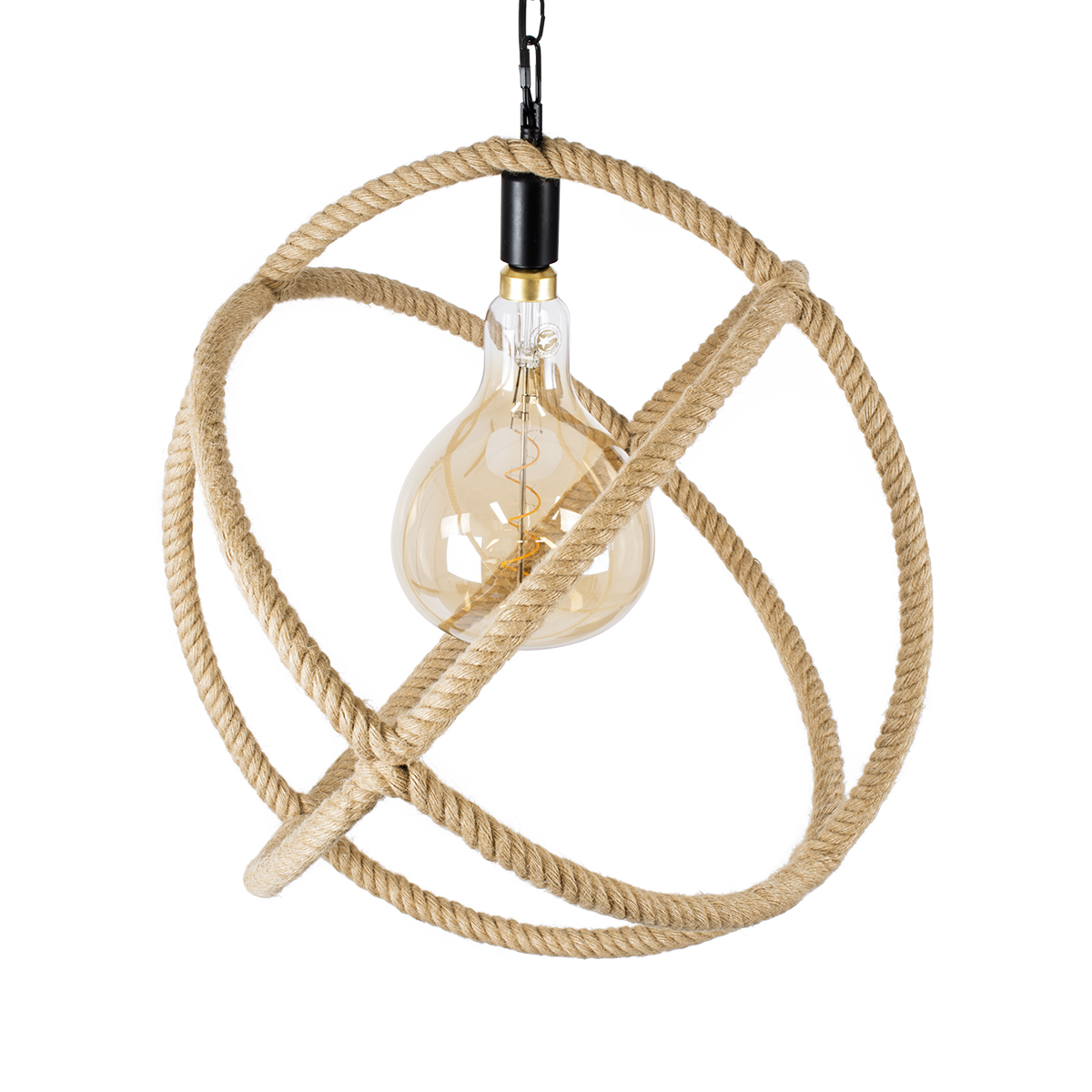LEDTM® BELLE 01597 Vintage Κρεμαστό Φωτιστικό Οροφής με Ντουί 1 x E27 AC 220-240V IP20 - Μπεζ - Μ56 x Π56 x Y58cm - Image 7