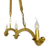 LEDTM® LUXOR 01598 Vintage Κρεμαστό Φωτιστικό Οροφής με Ντουί 3 x E14 AC 220-240V IP20 - Χρυσό & Μπεζ - Μ75 x Π13 x Y18cm - Image 3