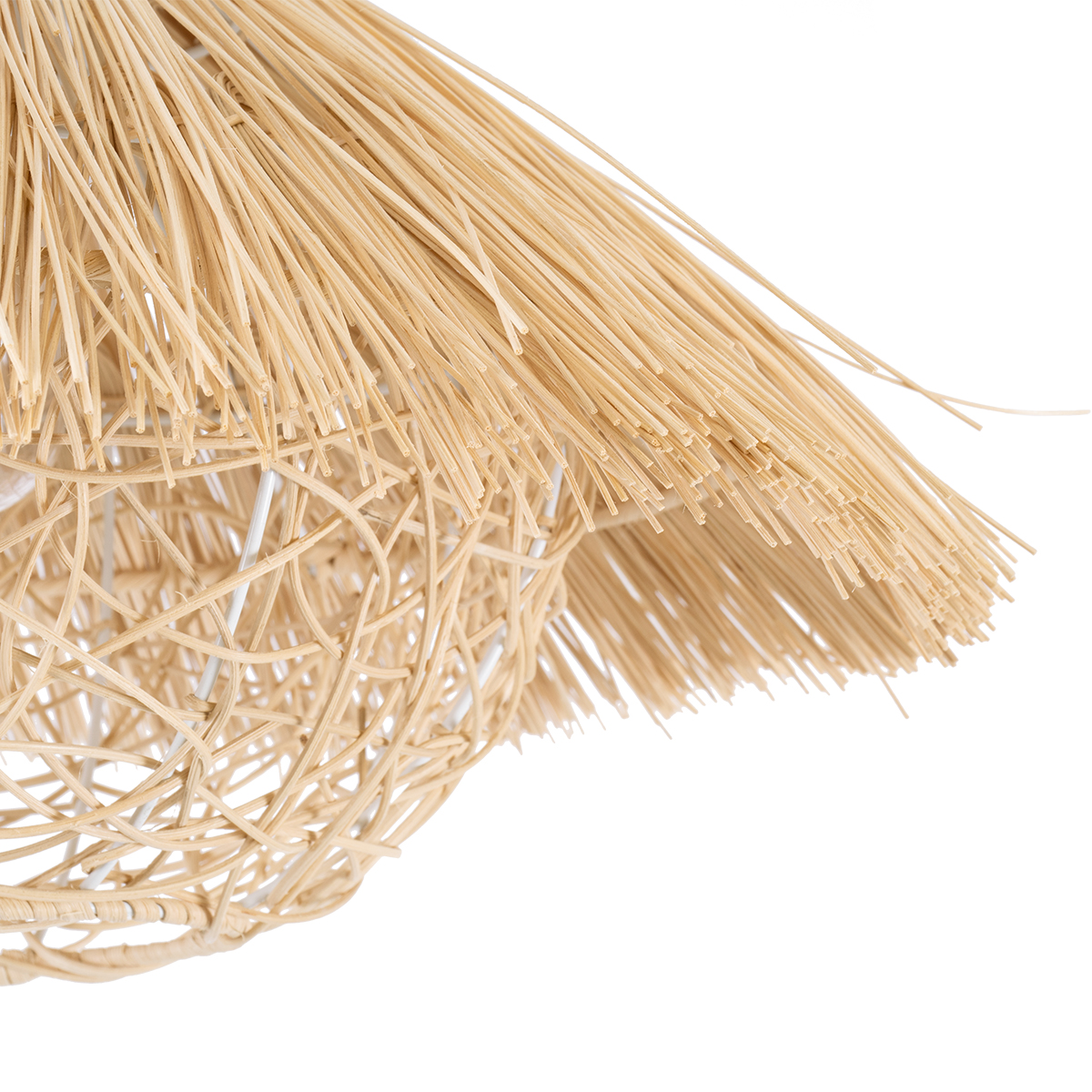 LEDTM® CHEOPE 01599 Boho Κρεμαστό Φωτιστικό Οροφής με Ντουί 1 x E27 AC 220-240V IP20 - Μπεζ - Μ45 x Π45 x Υ35cm - Image 8