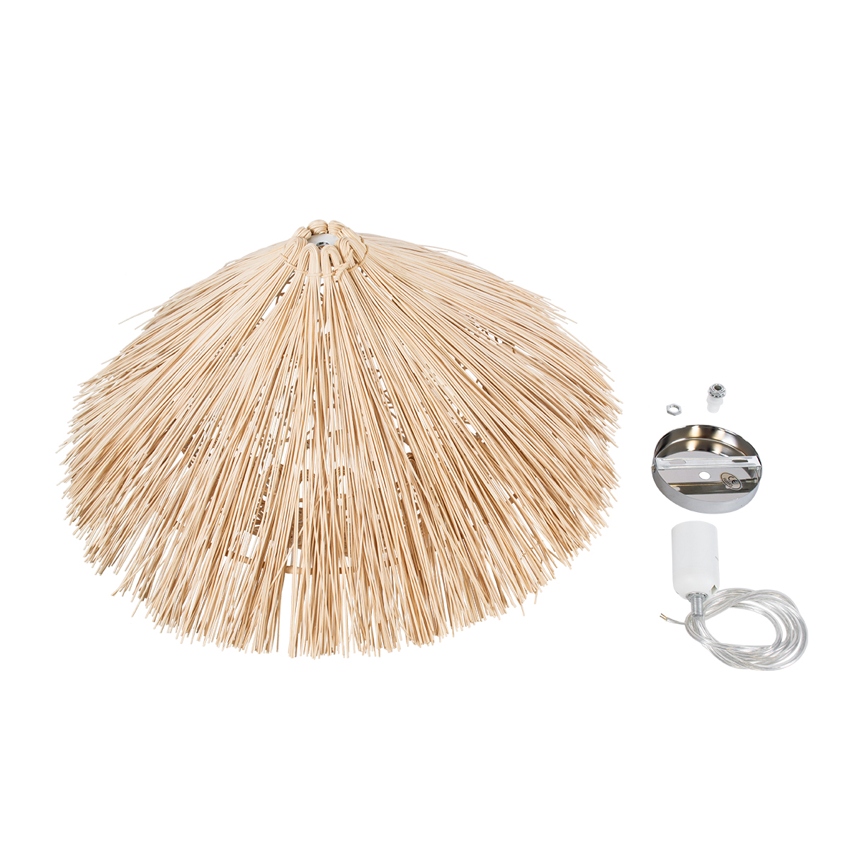 LEDTM® CHEOPE 01599 Boho Κρεμαστό Φωτιστικό Οροφής με Ντουί 1 x E27 AC 220-240V IP20 - Μπεζ - Μ45 x Π45 x Υ35cm - Image 10