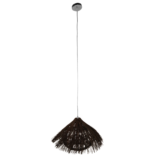 LEDTM® CHEOPE 01600 Boho Κρεμαστό Φωτιστικό Οροφής με Ντουί 1 x E27 AC 220-240V IP20 - Καφέ - Μ50 x Π50 x Y30cm - Image 2