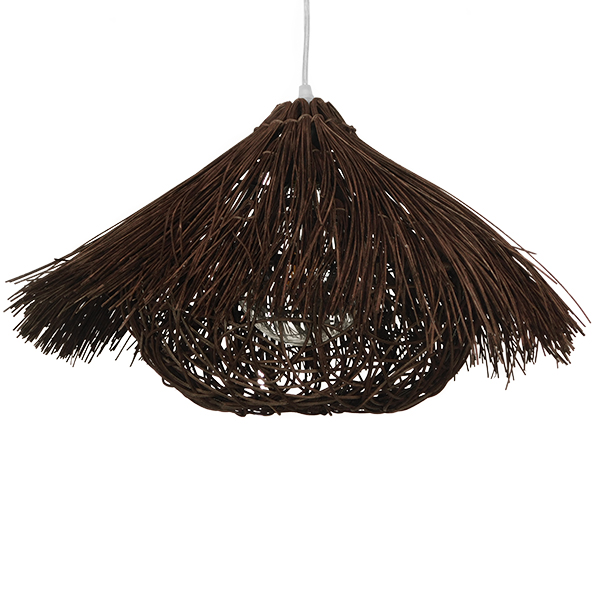 LEDTM® CHEOPE 01600 Boho Κρεμαστό Φωτιστικό Οροφής με Ντουί 1 x E27 AC 220-240V IP20 - Καφέ - Μ50 x Π50 x Y30cm - Image 3