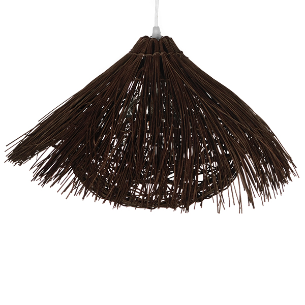 LEDTM® CHEOPE 01600 Boho Κρεμαστό Φωτιστικό Οροφής με Ντουί 1 x E27 AC 220-240V IP20 - Καφέ - Μ50 x Π50 x Y30cm - Image 4