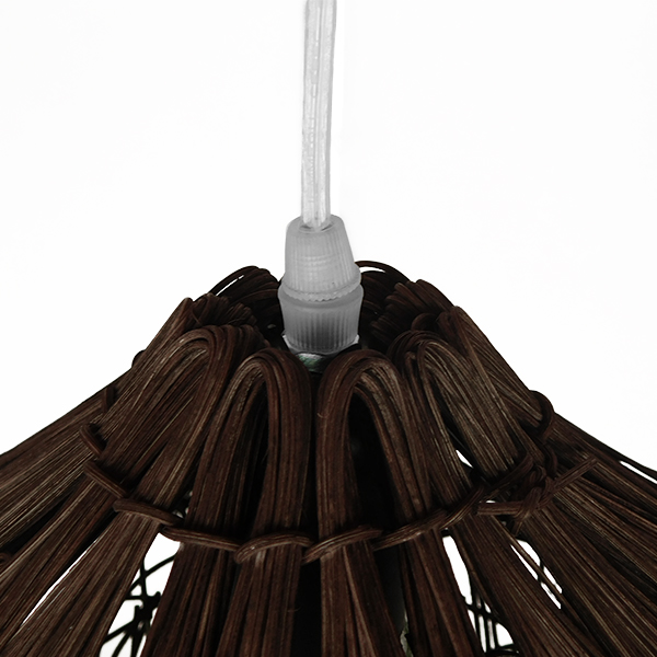 LEDTM® CHEOPE 01600 Boho Κρεμαστό Φωτιστικό Οροφής με Ντουί 1 x E27 AC 220-240V IP20 - Καφέ - Μ50 x Π50 x Y30cm - Image 6