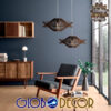 LEDTM® SASSO 01602 Boho Κρεμαστό Φωτιστικό Οροφής με Ντουί 1 x E27 AC 220-240V IP20 - Καφέ - Μ50 x Π50 x Y23cm - Image 8