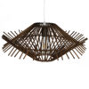 LEDTM® SASSO 01602 Boho Κρεμαστό Φωτιστικό Οροφής με Ντουί 1 x E27 AC 220-240V IP20 - Καφέ - Μ50 x Π50 x Y23cm - Image 4