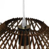 LEDTM® SASSO 01602 Boho Κρεμαστό Φωτιστικό Οροφής με Ντουί 1 x E27 AC 220-240V IP20 - Καφέ - Μ50 x Π50 x Y23cm - Image 6