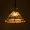 LEDTM® OZERO 01603 Boho Κρεμαστό Φωτιστικό Οροφής με Ντουί 1 x E27 AC 220-240V IP20 - Μπεζ & Μαύρο - Μ41 x Π41 x Y28cm - Image 3