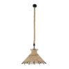 LEDTM® OZERO 01603 Boho Κρεμαστό Φωτιστικό Οροφής με Ντουί 1 x E27 AC 220-240V IP20 - Μπεζ & Μαύρο - Μ41 x Π41 x Y28cm - Image 4