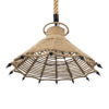 LEDTM® OZERO 01603 Boho Κρεμαστό Φωτιστικό Οροφής με Ντουί 1 x E27 AC 220-240V IP20 - Μπεζ & Μαύρο - Μ41 x Π41 x Y28cm - Image 6