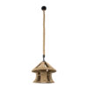 LEDTM® SOLITARIO 01606 Boho Κρεμαστό Φωτιστικό Οροφής με Ντουί 1 x E27 AC 220-240V IP20 - Μπεζ - Μ36 x Π36 x Y30cm - Image 4