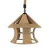 LEDTM® SOLITARIO 01606 Boho Κρεμαστό Φωτιστικό Οροφής με Ντουί 1 x E27 AC 220-240V IP20 - Μπεζ - Μ36 x Π36 x Y30cm - Image 5