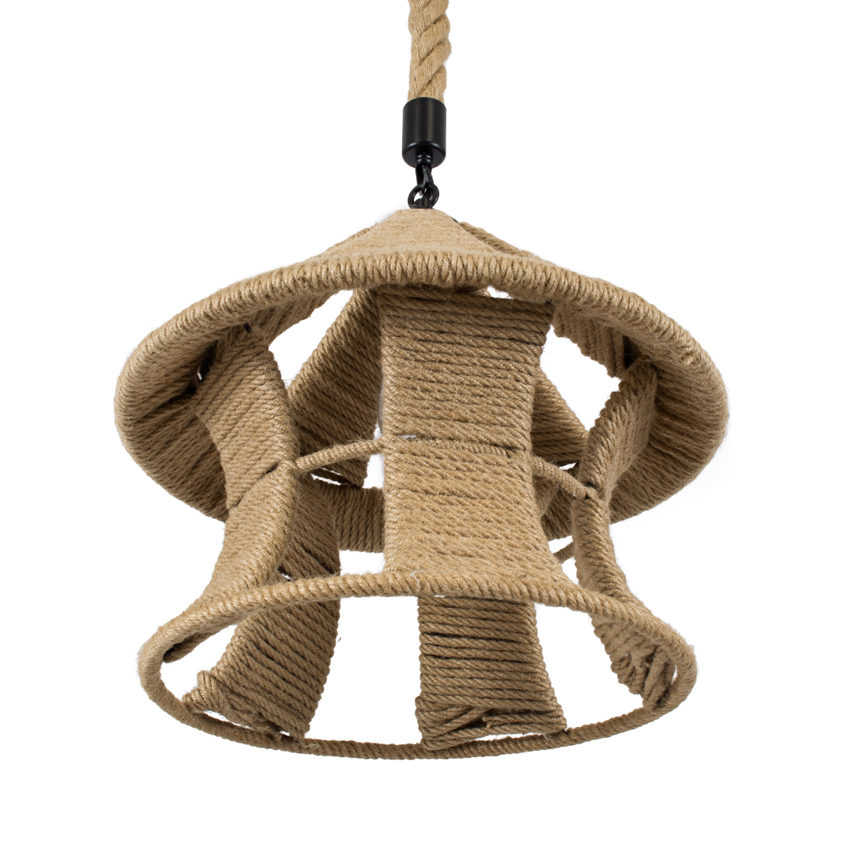 LEDTM® SOLITARIO 01606 Boho Κρεμαστό Φωτιστικό Οροφής με Ντουί 1 x E27 AC 220-240V IP20 - Μπεζ - Μ36 x Π36 x Y30cm - Image 6