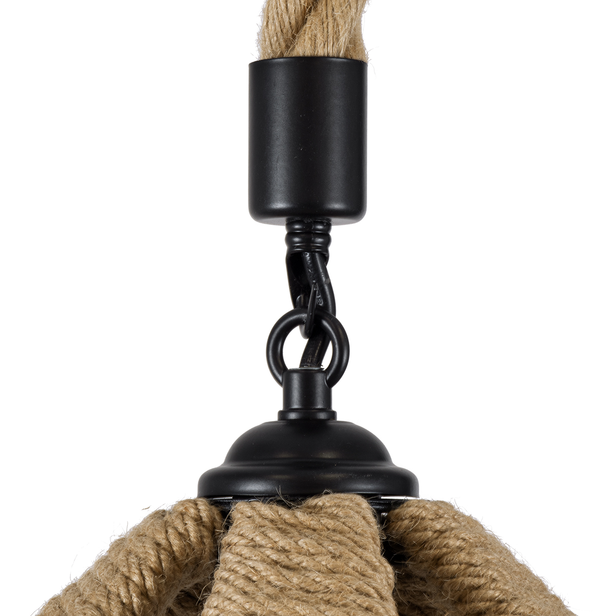 LEDTM® SOLITARIO 01606 Boho Κρεμαστό Φωτιστικό Οροφής με Ντουί 1 x E27 AC 220-240V IP20 - Μπεζ - Μ36 x Π36 x Y30cm - Image 9