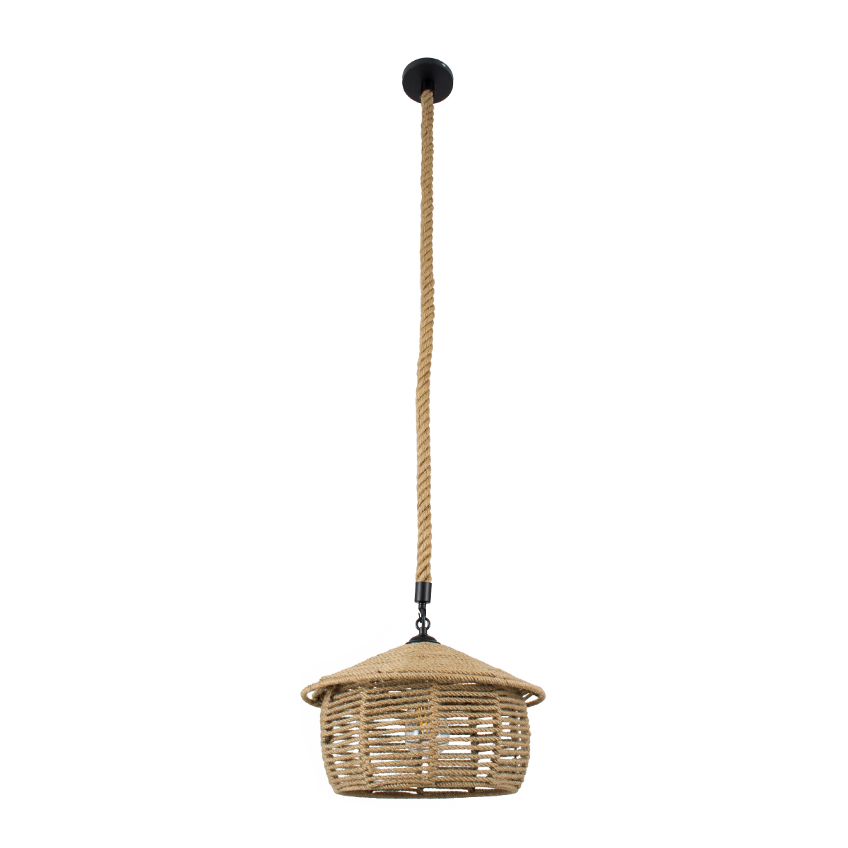 LEDTM® SPIRIT 01607 Boho Κρεμαστό Φωτιστικό Οροφής με Ντουί 1 x E27 AC 220-240V IP20 - Μπεζ - Μ35 x Π35 x Y30cm - Image 4